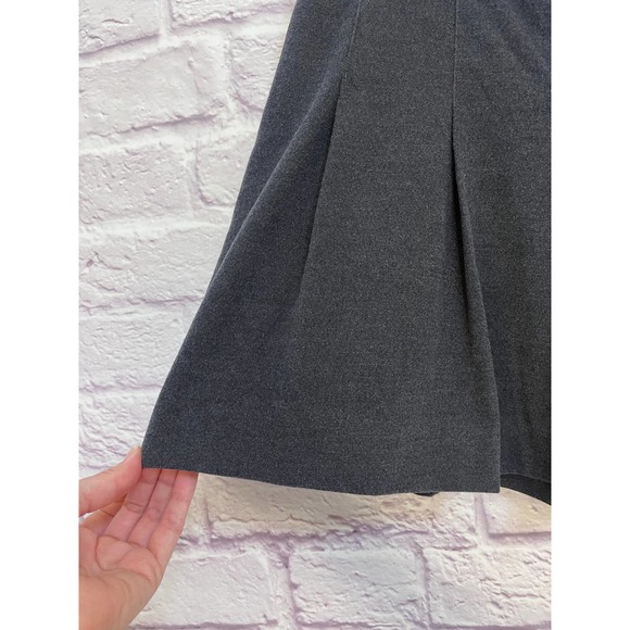 Anthropologie Odille Grey Knit Pleated Mini Skirt Size 8 - Picture 3 of 8
